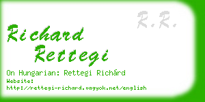 richard rettegi business card